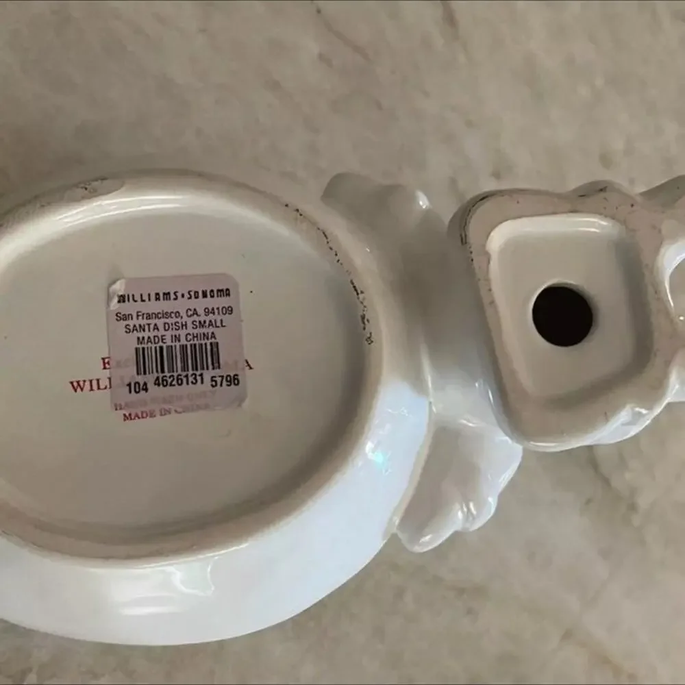 Vintage Williams Sonoma Santa candy dish  christmas